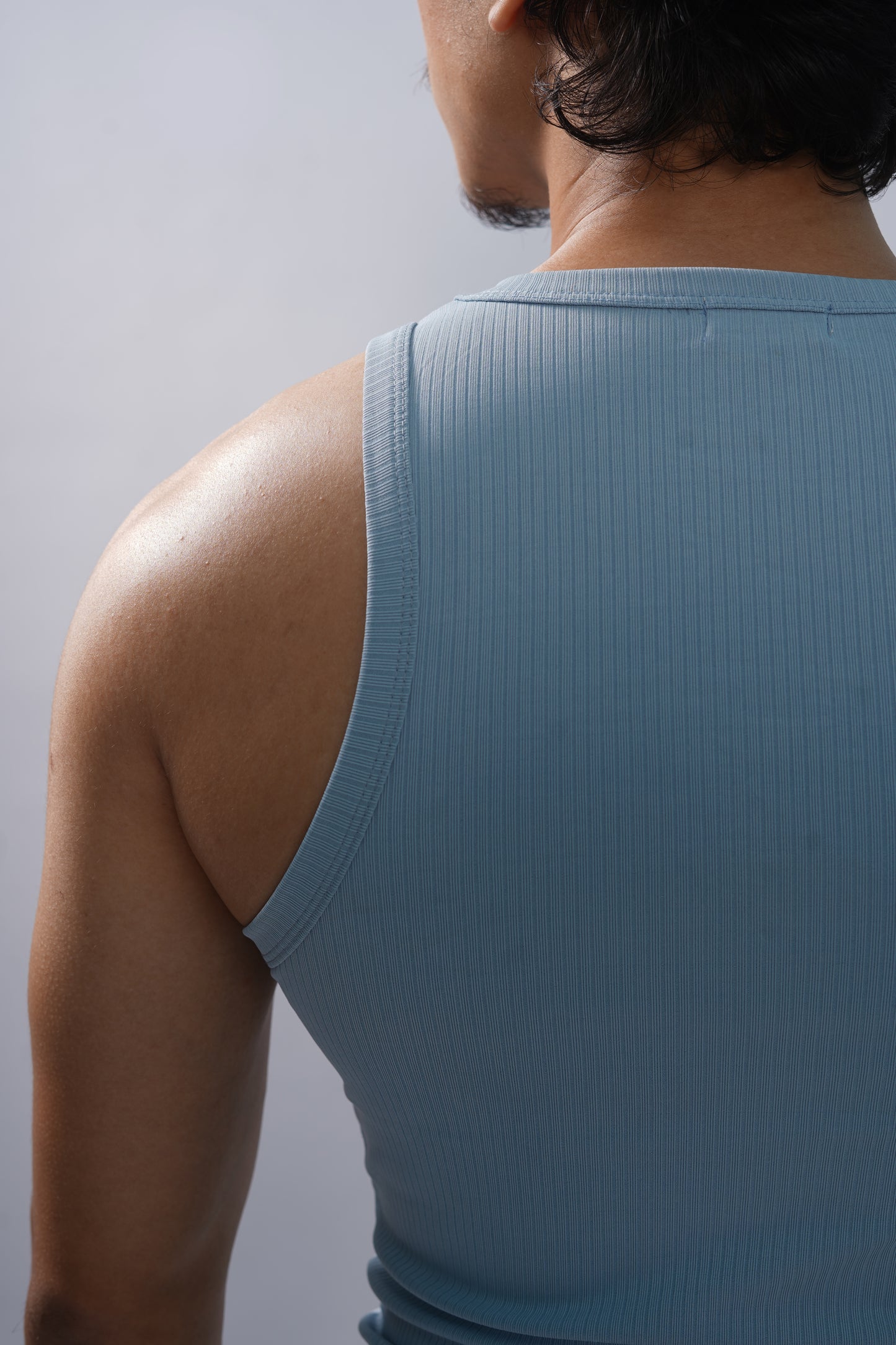 The Rebel Edge Crew Neck Vest- Sky Blue