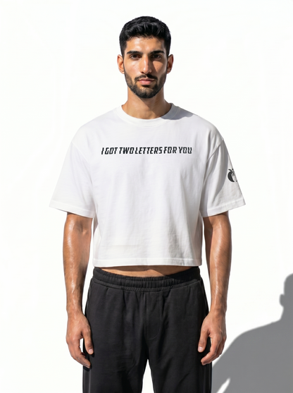 The F&U Cropped Statement T-shirt