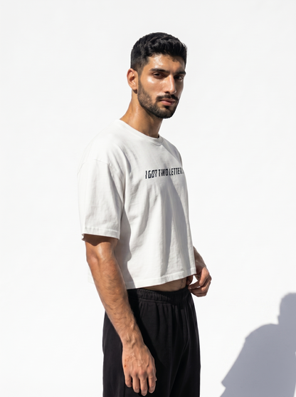 The F&U Cropped Statement T-shirt